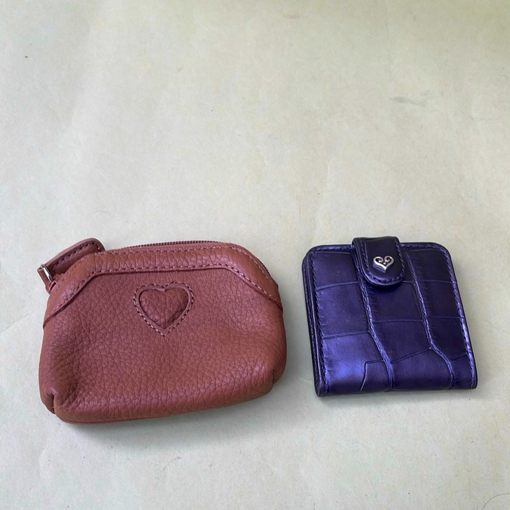 Bundle of two Brighton leather mini wallets